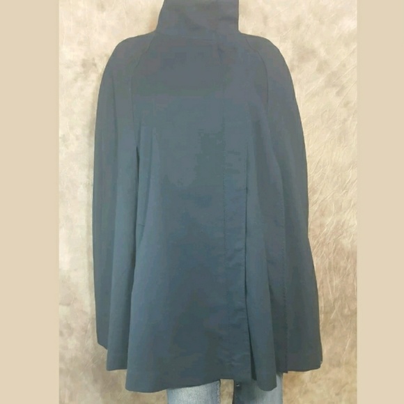 *SOLD* Bird Juicy Couture Navy Cape Poncho Jacket - Picture 3 of 6